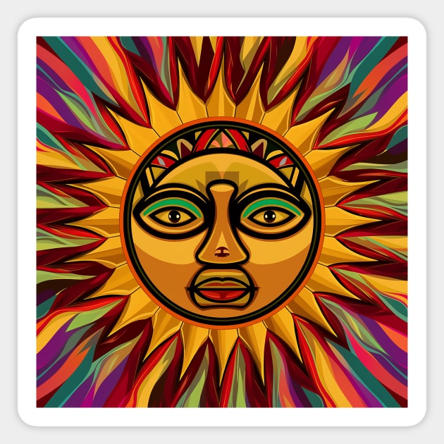 SUN FACE Sticker by likbatonboot